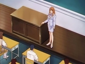 Anime school sex gorgeous teacher got fucked