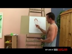 Stud Painter Fucks His Muse