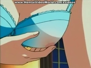 Anime girl in lingerie fucks a cock free