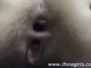 This hairy sluts gets her ass stuffed to the max she seems to like it and...