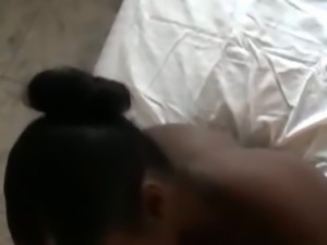 Black amateur girlfriend fucked by BF