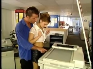Sex at work, on the copy machine free
