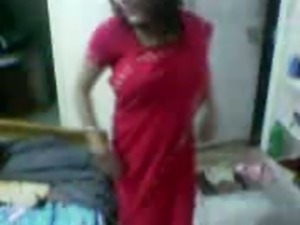  Red Saree College Girl sex with Boy Friend 