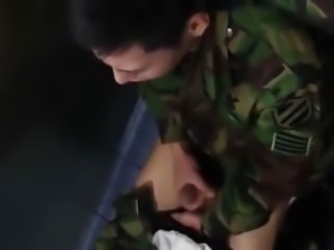 soldier caught masturbating