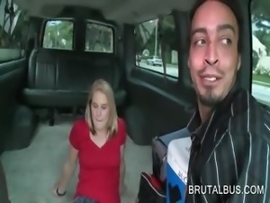 Appealing blonde dared to get nasty in the sex bus