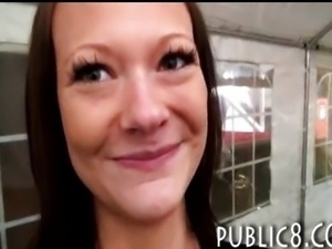 Pretty girl paid to fucked a stranger