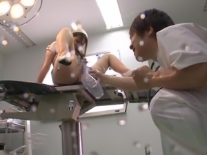 japanese nurse needs to piss