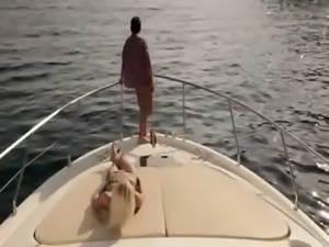 Luxury art fucking on the yacht