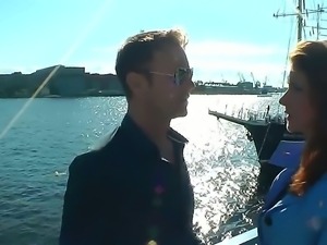 The ships captain Rocco Siffredi seduces sexy and hungry milf tourist Milla Yul