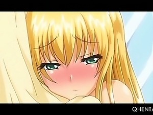 Big titted hentai blonde gets dripping twat doggy nailed deep