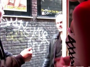 Dutch prostitute sucks and fucks cock in Amsterdam
