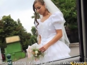 Bride cant wait to get fucked hard