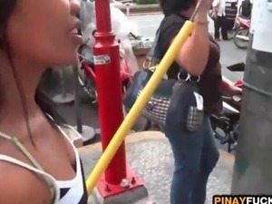 Trike Patrol Asian teen Gets Paid To Suck Cock