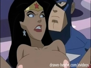 Superhero Hentai - Wonder Woman vs Captain America free