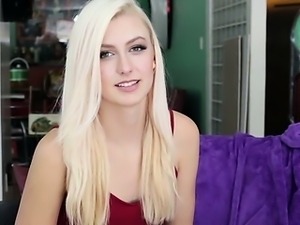 Blonde teen Alexa Grace pussy creampied