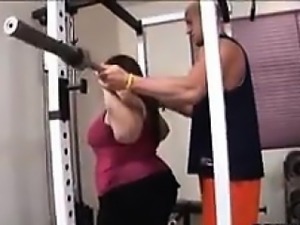 Fat Girl With A Bush Fucked By Her Trainer