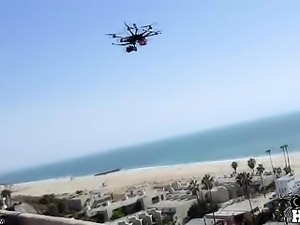 Slutty Mercedez get spotted by drone spy