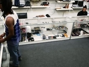 Black guy let the pawn man fuck his girl to earn money