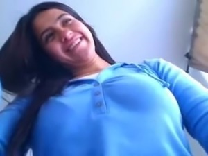 Sweet Indian college girl flashes her beautiful washed pussy
