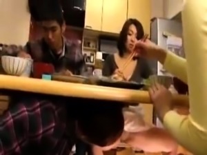 Sultry Asian milf with big boobs can't resist a young cock