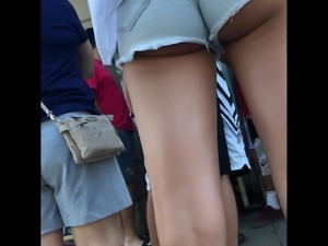 Epic Street Cheeks Jean Shorts ( Candid Ass)