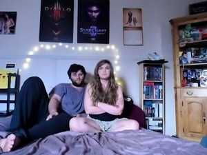 Big breasted amateur teen enjoys doggystyle sex on webcam