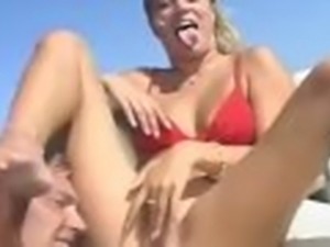 Real amateur wives in a hardcore orgy on a boat