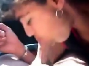 Gypsy girl sucking off white client