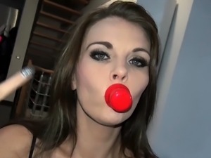 Cumshot wanting amateur MILF wanks cock in POV video