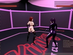 Kinky Fight Club &ndash; Wrestling Hentai game Ep.2, Lesbian rimjob