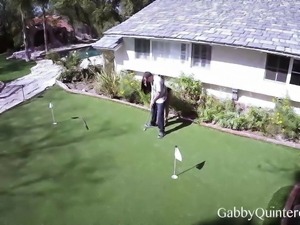 Busty Gabby Quinteros Fucked By Her Horny Golf Instructor!
