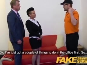 Fake Driving School Busty businesswoman Tory Candi Jackson fucked by boss