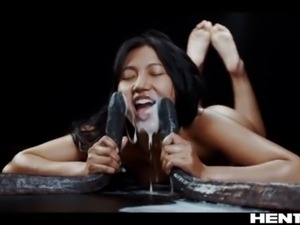 Hot chicks explode with a ton of Alien Cum - Compilation