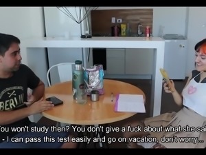 Alt girl Stepsis wants to study with a dick in her ass