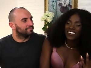 Ebony social media superstar bound and fucked